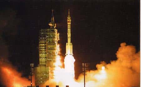 Lancement de Shenzhou 3. Crédit agence spatiale chinoise