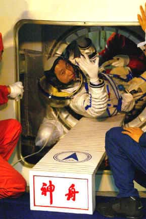 Yang Liwei, premier astronaute - ou taïkonaute - chinois. Crédit Agence spatiale chinoise