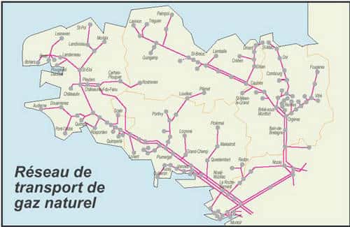 Carte en provenance de DRIRE Bretagne