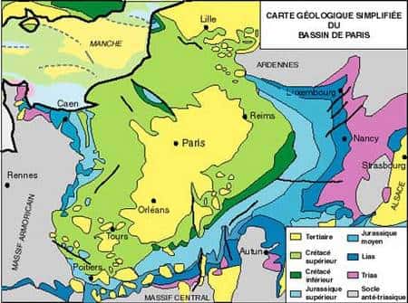 Carte géologique simplifiée