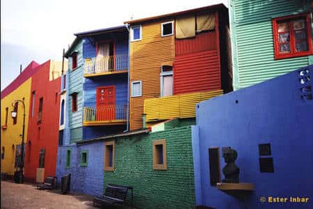 Quartier coloré de la Boca, à Buenos Aires, en Argentine. © DR