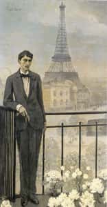 Romaine Brooks portrait de Cocteau 1914