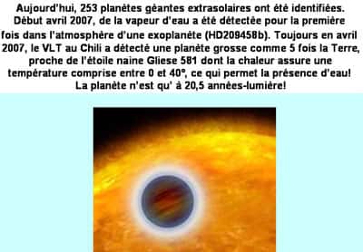 Les exoplanètes peuvent être détectées par la méthode des vitesses radiales ou la méthode des transits. On en a aujourd'hui détecté près de 850. © DR