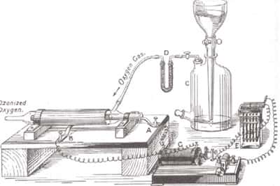 Figure 4 : Générateur d’ozone de Siemens - 1858
