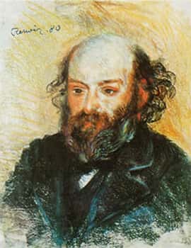 Ce portrait de Cézanne par Renoir est un pastel sur papier réalisé en 1880. © DR