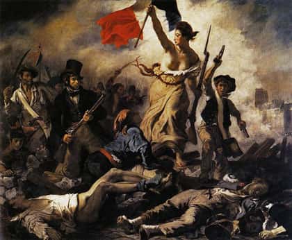 La liberté guidant le peuple par Eugène Delacroix