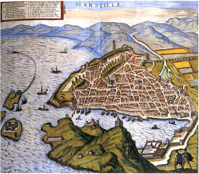 Vieille carte de Marseille