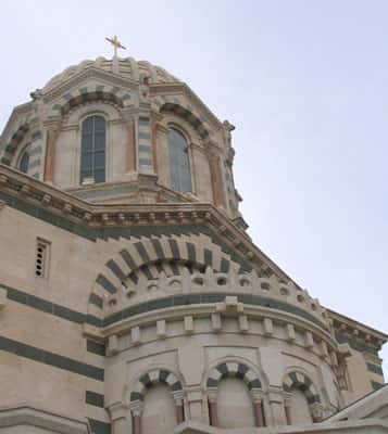 Détail de l'architecture de Notre Dame de la Garde