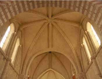 Voûtes restaurées de Saint-Martin d'Angers.