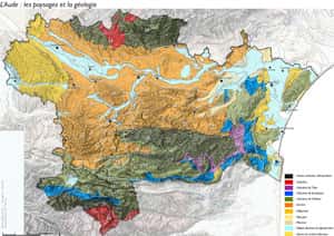 Cliquez sur la carte pour l'agrandir - Géologie de l'Aude 