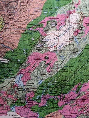 Carte géologique de la région de Thingvellir. © Claire König