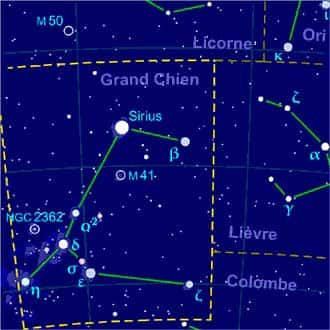 Constellation du Grand Chien © Grum Wikipedia