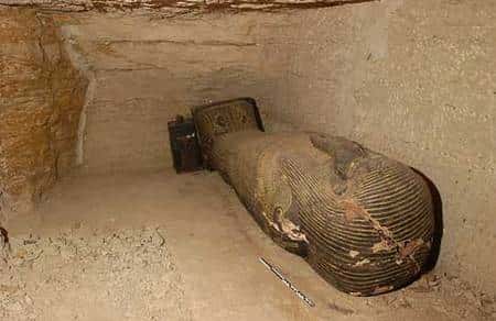 La tombe d’Iahmès (VI-V<sup>e</sup> siècle avant J.-C.), caveau C. © Photos Christian Décamps / Mission archéologique du Louvre à Saqqara