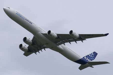 Airbus A340 en présentation. © <em>Creative</em> Commons