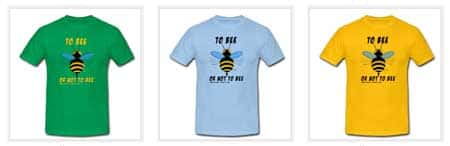<a href="https://shop.spreadshirt.fr/futura-sciences/animaux+%3A+abeille+to+bee?q=T113522" target="_blank">Cliquez pour acheter nos T-shirts <em>« To bee or not to bee »</em>.</a> © Futura