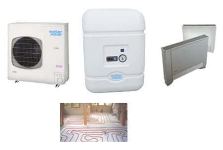 Exemples d’équipements basse température <br />(données pour circuit hydraulique à 35 °C). © DR