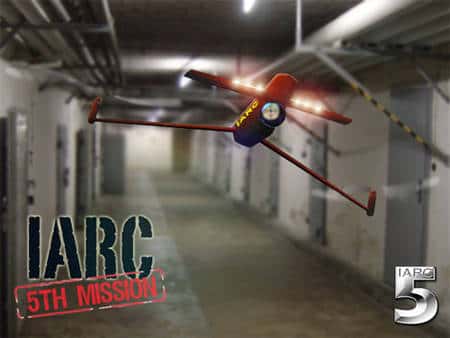 Des compétitions pour les robots volants sont organisées. Ici, l'affiche de la cinquième compétition de drones. La sixième s'est déroulée en août 2011. © IARC