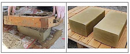 Fabrication de briques de terre crue d’adobe © lamaisondurable.com