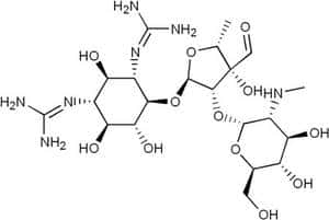 Schéma de la structure de la streptomycine, molécule qui peut conduire à des problèmes d'audition. © Wikipedia, domaine public