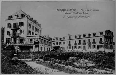 Perros-Guirec, Grand Hôtel des Bains, début du XX<sup>e</sup> siècle.