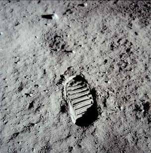 Premier pas sur la Lune, grâce à la mission Apollo 11. © Nasa 