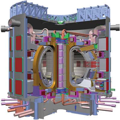 Le prototype du réacteur thermonucléaire expérimental Iter (dessin).<br />© Iter