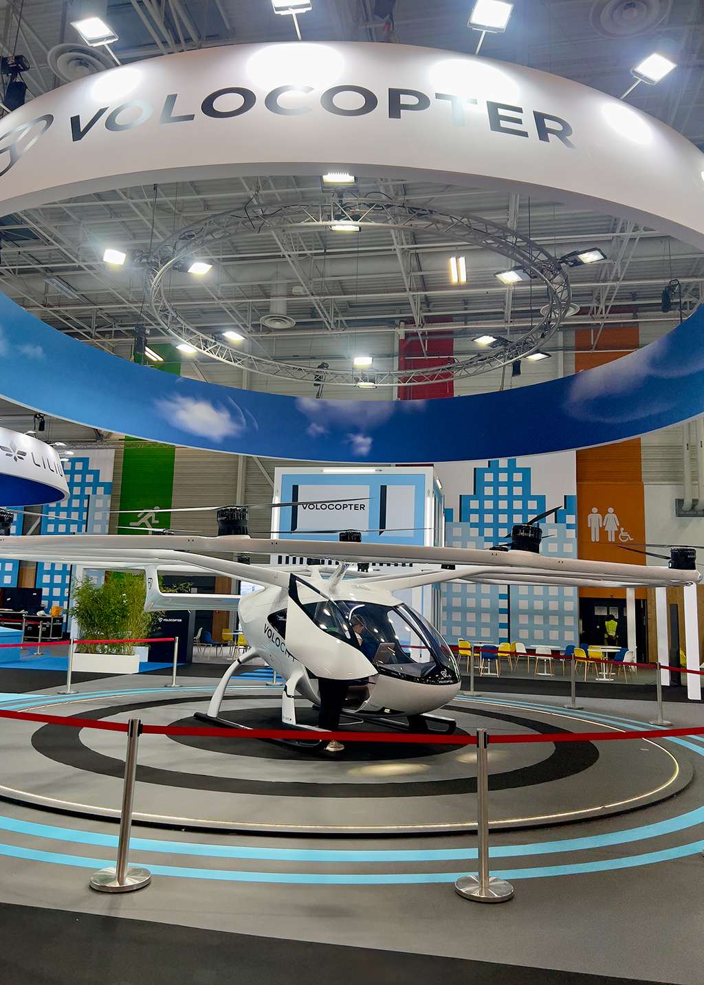 L'eVTOL de Volocopter qui pourrait voler lors des Jeux Olympiques d'été de Paris 2024. © Remy Decourt