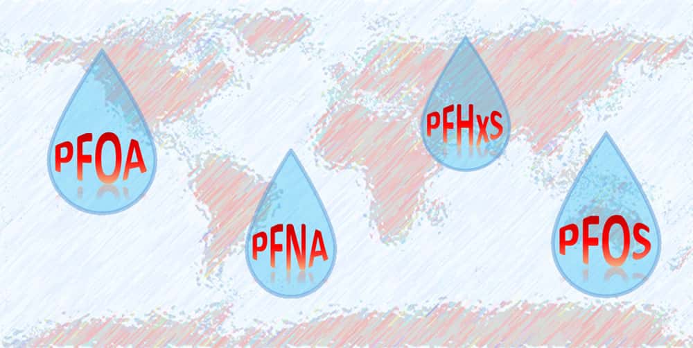 Les PFAS, très nocifs pour la santé et l'environnement, rendent l'eau de pluie impropre à la consommation sur l'ensemble de la Planète. © <em>Environ. Sci. Technol.</em> 2022 , 56 , 16 , 11172-11179