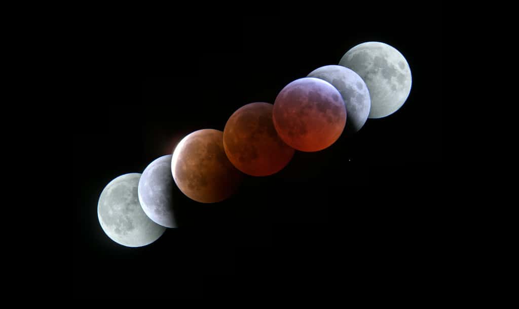 Lors d'une éclipse de Lune, notre satellite revêt de somptueuses couleurs. © Rob Glover, Flickr, CC by-sa 2.0