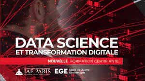  « <em>Data science et transformation digitale</em> », une nouvelle formation certifiante de l'EGE et l'IAE Paris-Sorbonne. © EGE