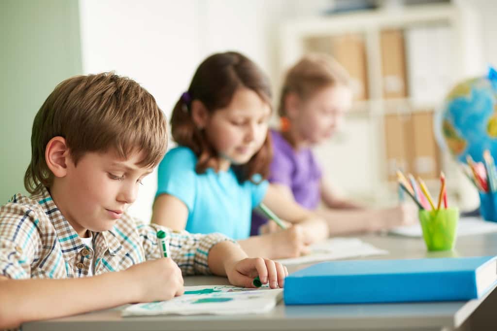 Bien accompagné, un enfant atteint de TSA peut intégrer une classe ordinaire. © Pressmaster, Shutterstock 