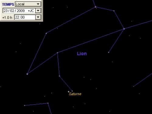 La planète Saturne est proche de la comète Lulin
