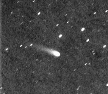 La comète C/2013 A1, également appelée Siding Spring, observée en janvier 2014 par la station optique de l'Esa sur l'île de Ténérife, dans les Canaries. © Esa