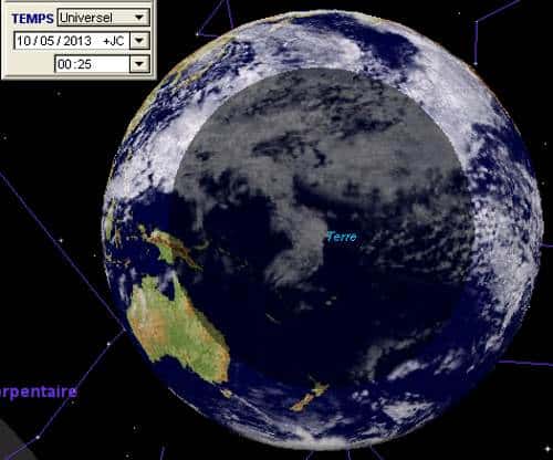 La première éclipse solaire de l’année, qui est une éclipse annulaire, sera notamment visible depuis certaines îles du Pacifique. © DR