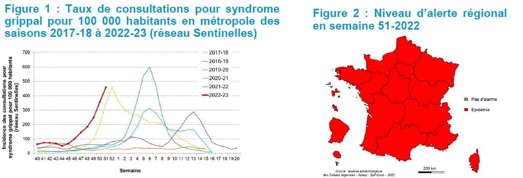 L'épidémie de grippe frappe plus tôt cette année. © Santé publique France