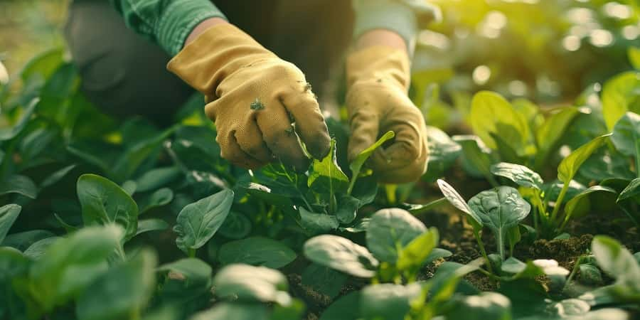 Pensez à éclaircir les rangs de jeunes feuilles d'épinard. ©AkuAku, Adobe Stock