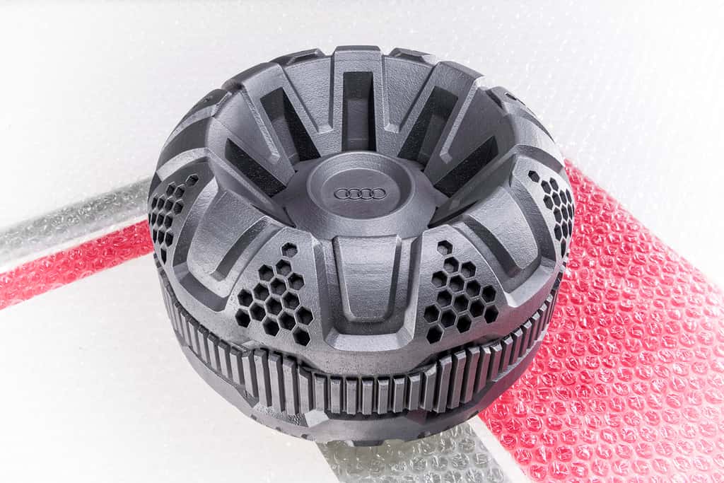 Les roues du rover lunaire d'Audi seront fabriquées par impression 3D et de forme inédite. © Audi, Part-Time-Scientists