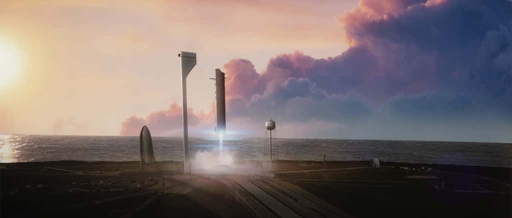 La réutilisabilité, la pierre angulaire du projet projet <em>Mars Colonial Transporter</em> de SpaceX. © SpaceX