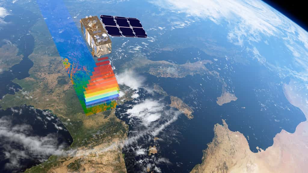 Le satellite Sentinel 2A sera rejoint en orbite en juin 2016 par Sentinel 2B. Ensemble, ils garantiront un temps de revisite de seulement 5 jours. © Esa, Airbus DS