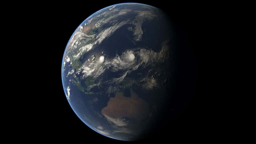 Sur cette image acquise par MSG-3, on peut voir les tempêtes tropicales Chan-Hon &amp; Raquel et la dépression tropicale 10. © Eumetsat