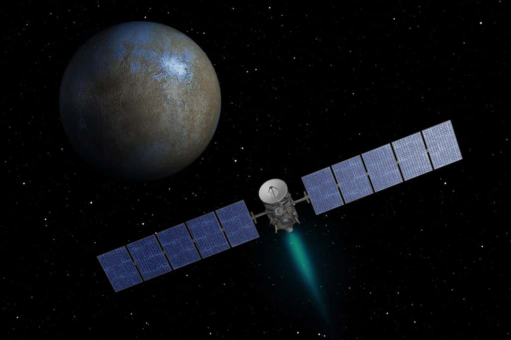 Pas de troisième cible pour Dawn. Alors que l'équipe scientifique du projet souhaitait envoyer la sonde Dawn à destination de 145 Adeona, la Nasa a dit non. © Nasa, JPL-Caltech