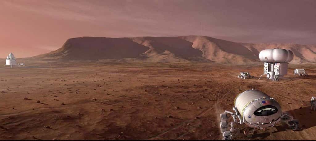Défi technologique sans précédent, bien que la Nasa en esquisse les contours, un vol humain à destination de Mars se fait toujours attendre. © Nasa