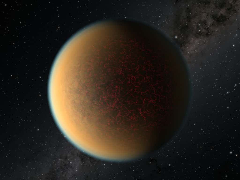 Cette image est une impression d'artiste de l'exoplanète GJ 1132 b. © Nasa, ESA, et R. Hurt (IPAC Caltech)