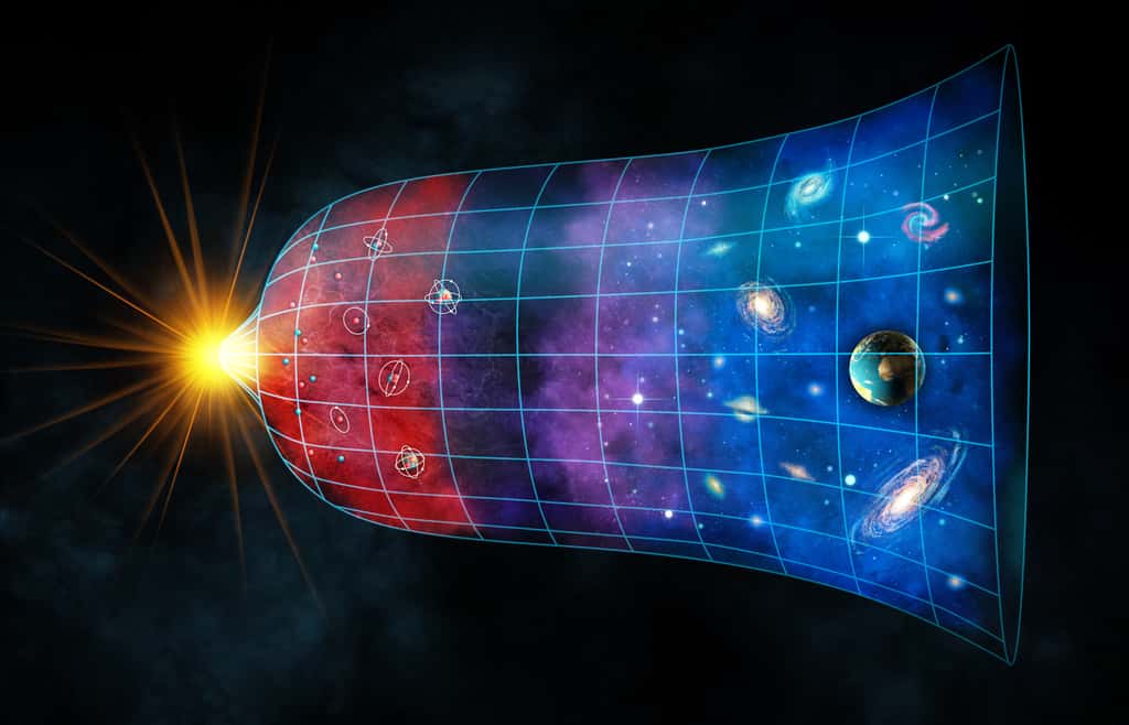 L'Univers est actuellement en expansion accélérée depuis le Big Bang, c'est à dire que tous les astres s'éloignent les uns des autres de plus en plus vite ! © Andrea Danti, Adobe Stock