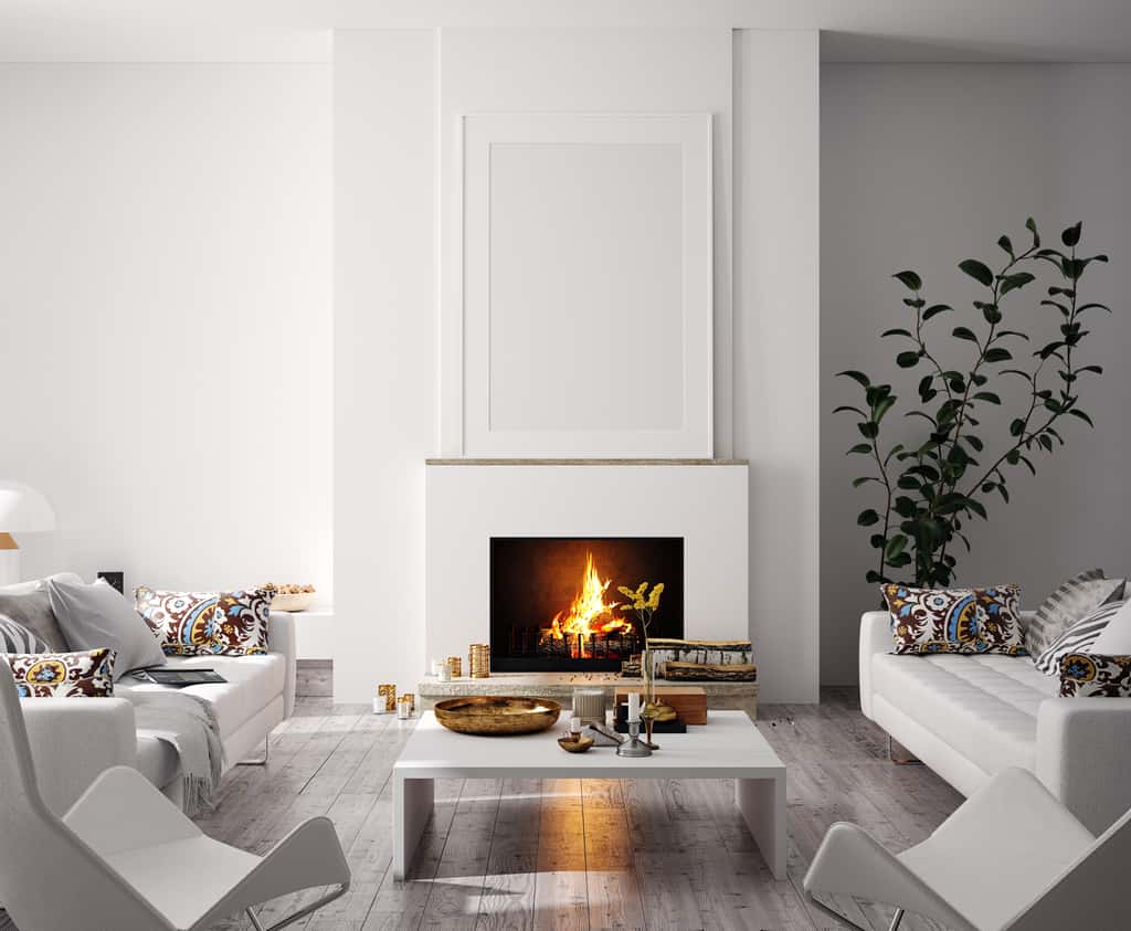 Le chauffage au bois s'adapte à tous les intérieurs. © artjafara, Adobe Stock