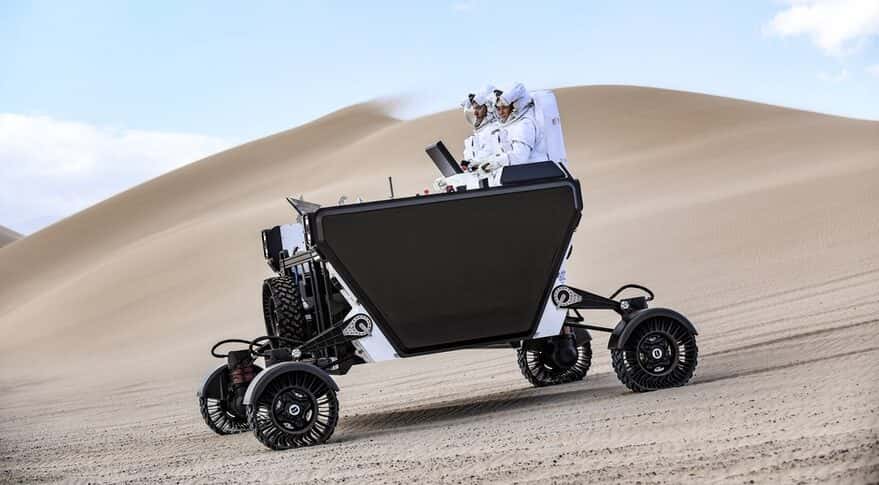 Le rover Flex peut transporter 1 500 kilos de charge utile, ou deux astronautes. © Astrolab