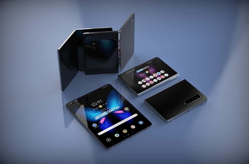 Trois modèles en préparation pour Samsung avec un écran pliable verticalement ou horizontalement. © LetsGoDigital