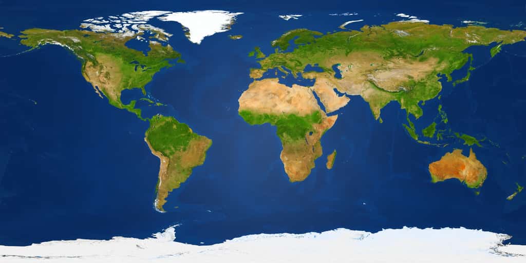 La répartition géographique des continents actuels résulte de la fragmentation de la Pangée © maciek905, Adobe Stock