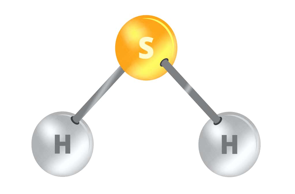 Le sulfure d’hydrogène est un gaz toxique de formule H<sub>2</sub>S. © petrroudny, Adobe Stock