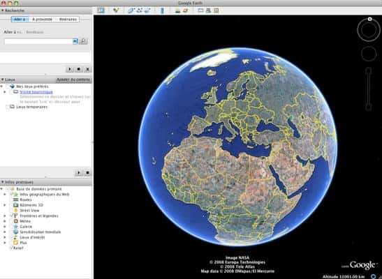 Google Earth, disponible sur Windows, macOS, Linux, iOS et Android, permet de visualiser les images, enregistrées par satellite, de la plupart des endroits de la planète. Que le lieu visité soit aperçu depuis l'espace ou à quelques mètres du sol, la précision des photos est surprenante. © Google Earth
